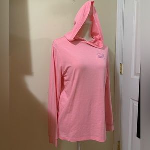 Vineyard vine Womens stripes pink and white hoodie